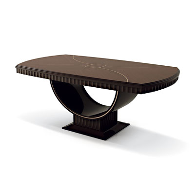 Обеденный Стол TAVOLO A BOTTE FISSO CON SPINA PESCE E DECORO | Art. 7004