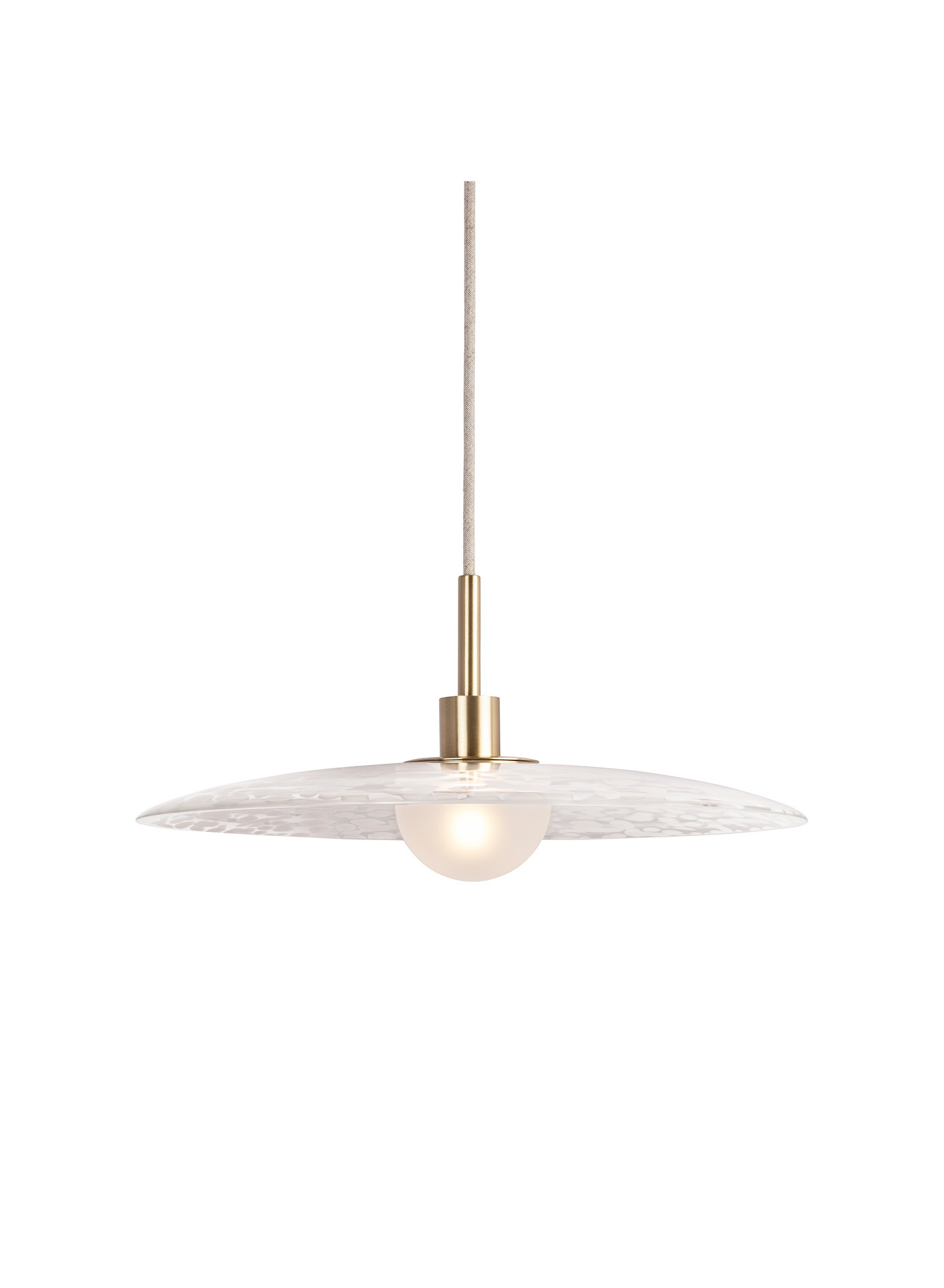 Потолочный светильник Cosmo White & Satin Brass Pendant