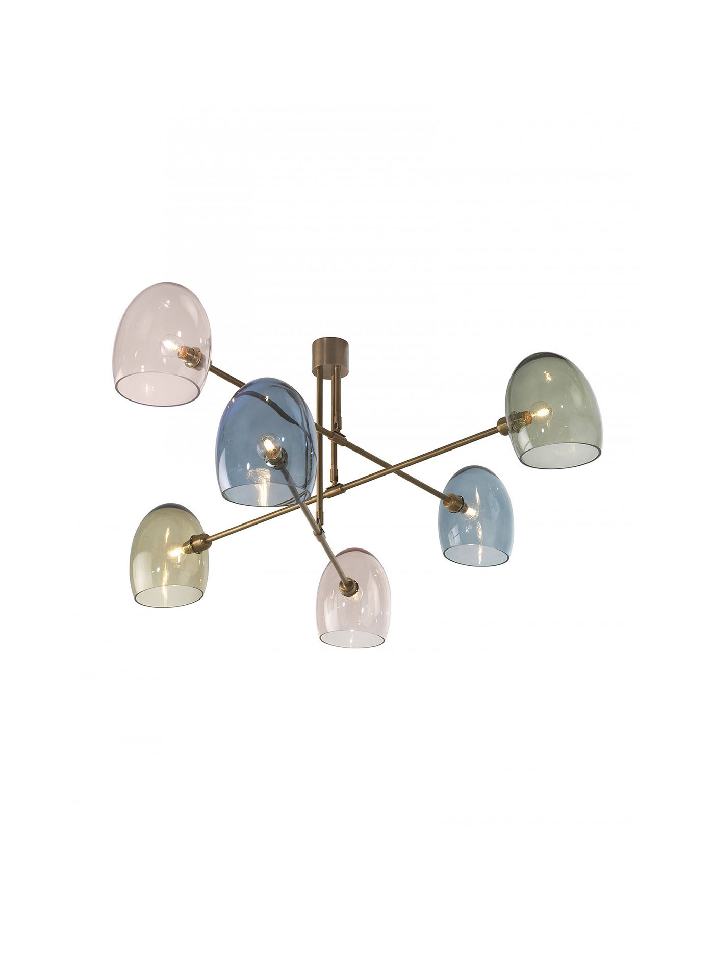 Потолочный светильник Andromeda Antique Brass (glass Shades) Chandelier
