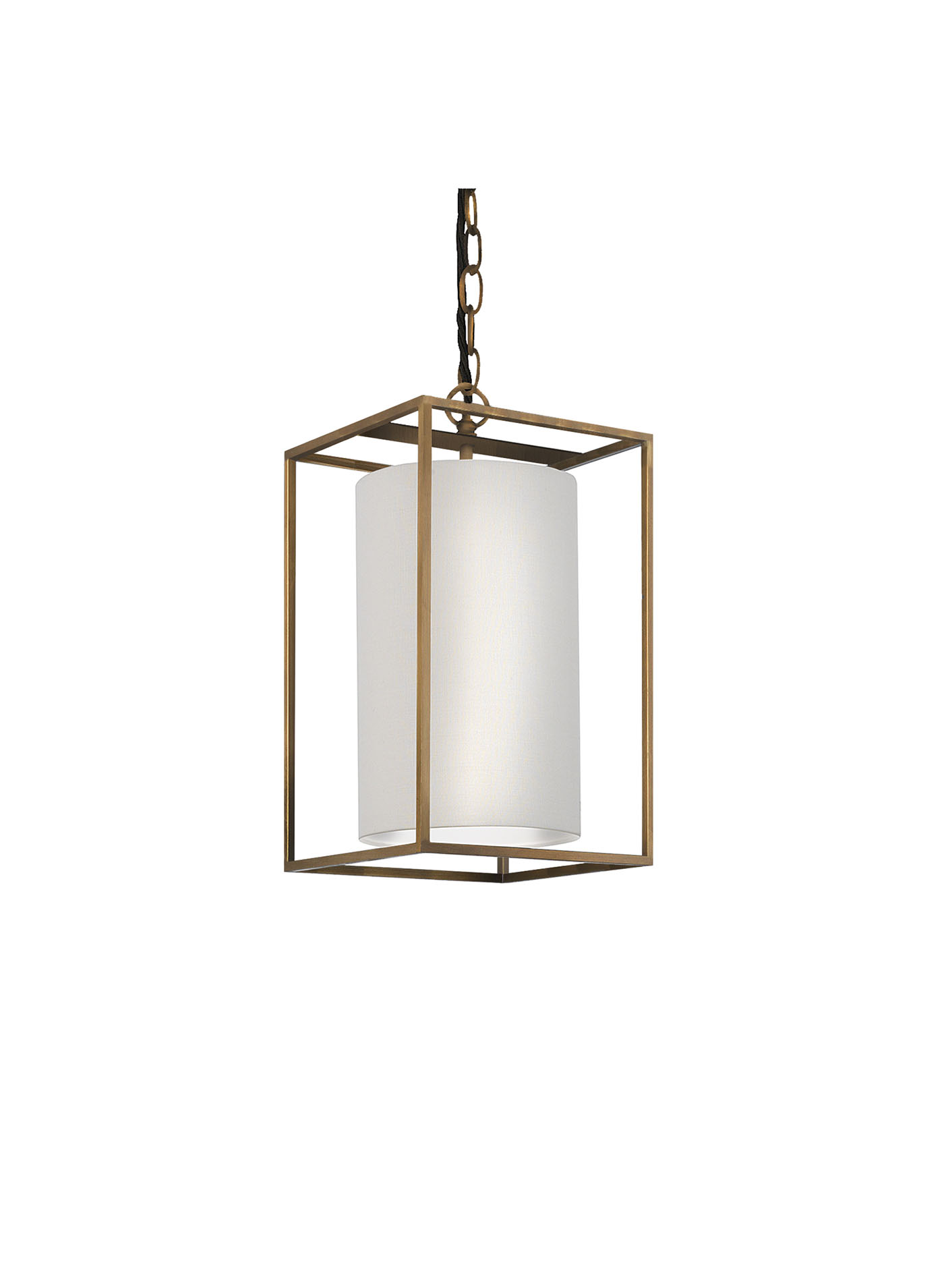 Потолочный светильник Derwent Antique Brass Medium Rectangle Pendant