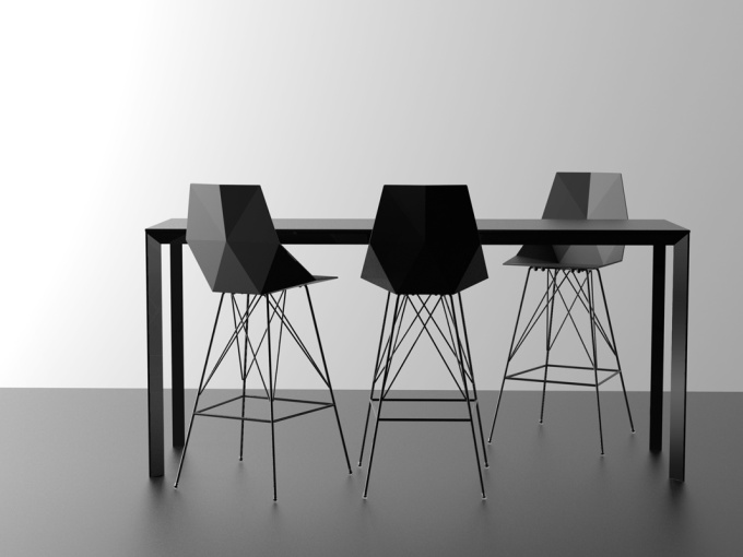 Столик Frame aluminium table 160x100x32