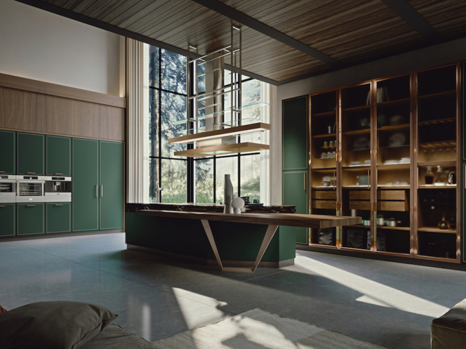 Кухня Essenza Supernatural Green Jade And Copper