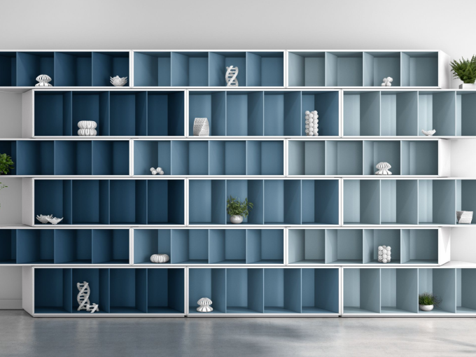 Книжный шкаф Trinta BLUE