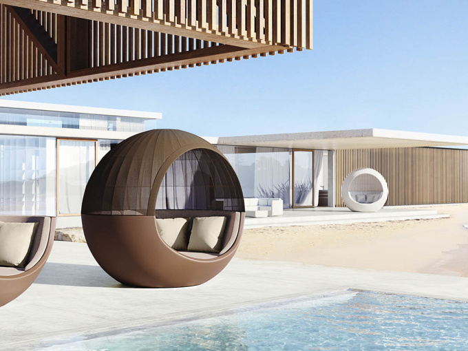 Шезлонг Ulm moon daybed with sunroof