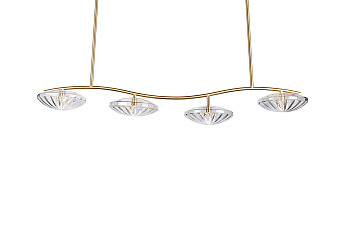 Потолочный светильник Mila 4 Light Linear Chandelier
