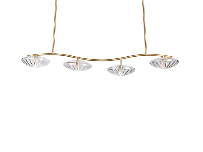 Потолочный светильник Mila 4 Light Linear Chandelier