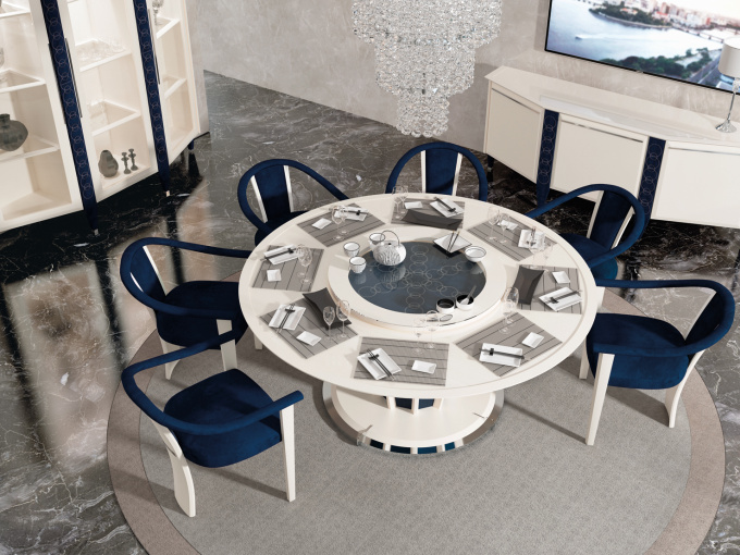 Стіл CAPITAL TABLE 180 NABUK RINGS