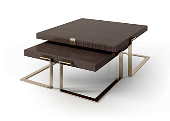 Журнальный столик TAVOLINO QUADRATO CON GAMBE IN METALLO | Art. 7930