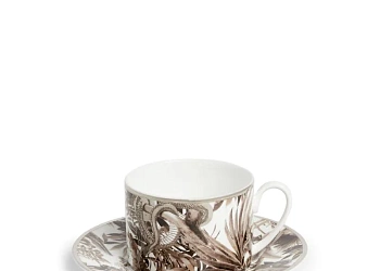 Чашка    Tropical-jungle-white-tea-set