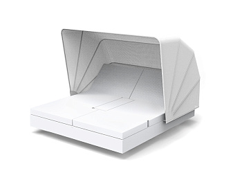 Шезлонг Vela daybed with 4 reclining backrests and folding canopy