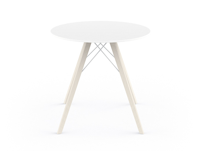 Стол Faz wood dining table ø80x74