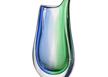 Ваза Submerged Blue Green Crystal Vase