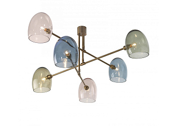 Потолочный светильник Andromeda Antique Brass (glass Shades) Chandelier