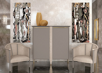 Комод TWO SIDEBOARD 142 NABUK RHOMBUS DESIRE