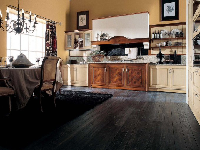 Кухня Versailles walnut and lacquered