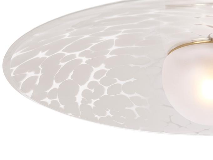 Потолочный светильник Cosmo White & Satin Brass Pendant