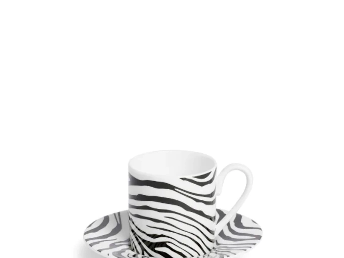 Чашка Two-zebra-porcelain-cup-and-saucer-box-set