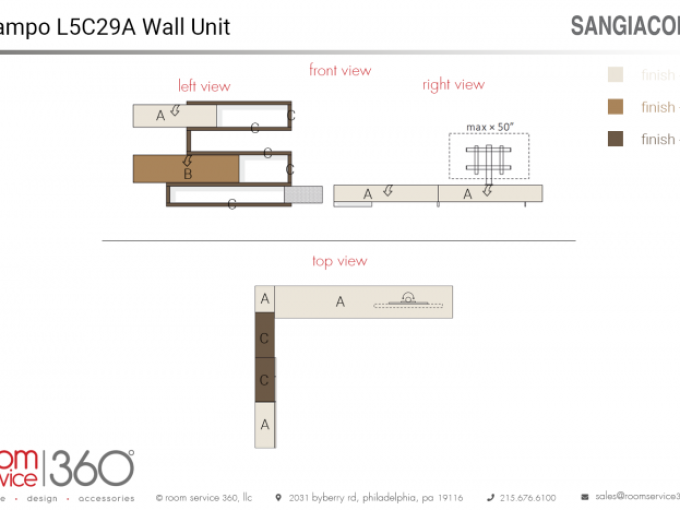 Настінний блок Lampo L5C29A 