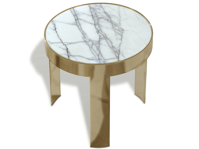 Журнальный столик Round Metal End Table