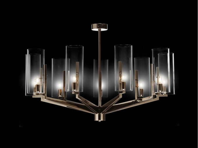 Люстра 2169/CH9 borosilicato