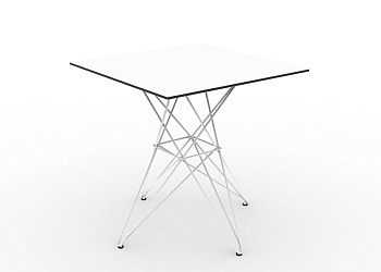 Стол Faz table stainless base 70x70x72