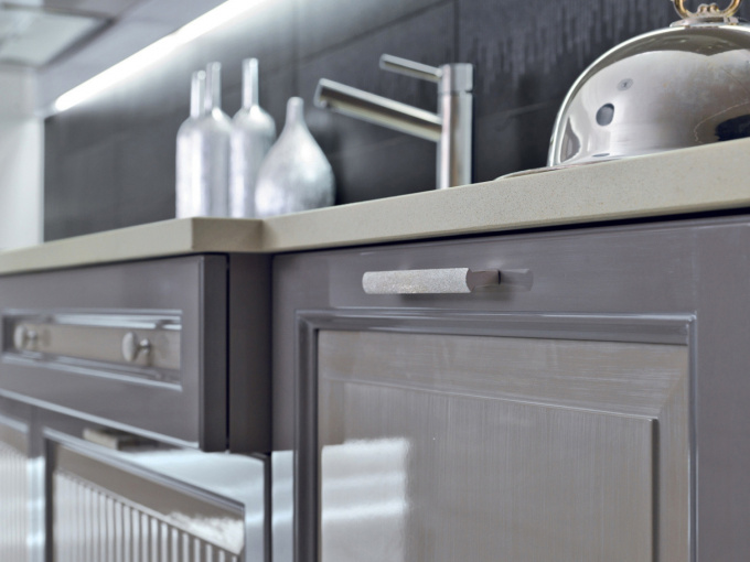 Кухня Convivio Contemporaneo gray glossy
