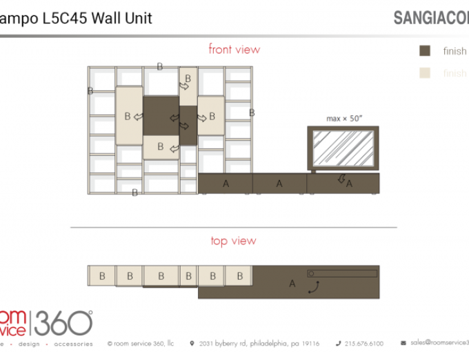 Настінний блок Lampo L5C45