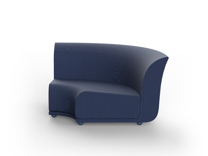 Диванный модуль Suave sectional sofa curve