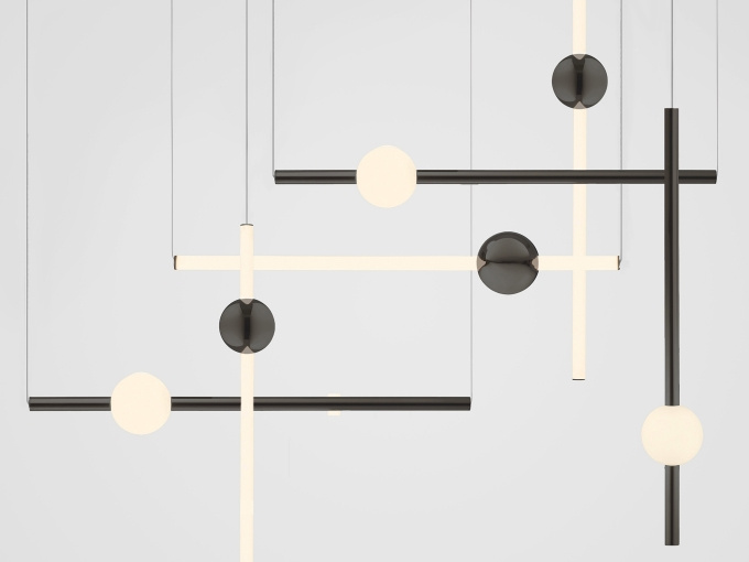 Потоличный светильник Gunmetal