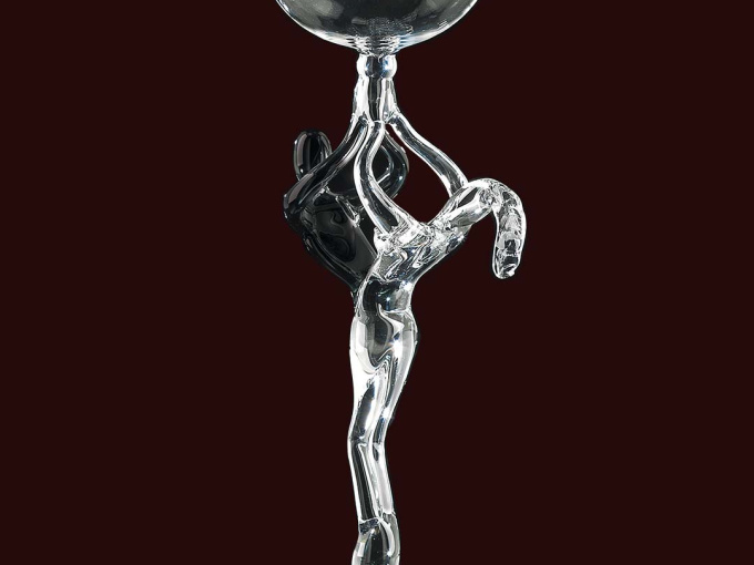 Ваза Black Crystal Lovers Vase in Murano glass