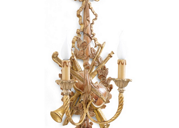Настенный светильник 2 Lights Sconce With Musical Instruments