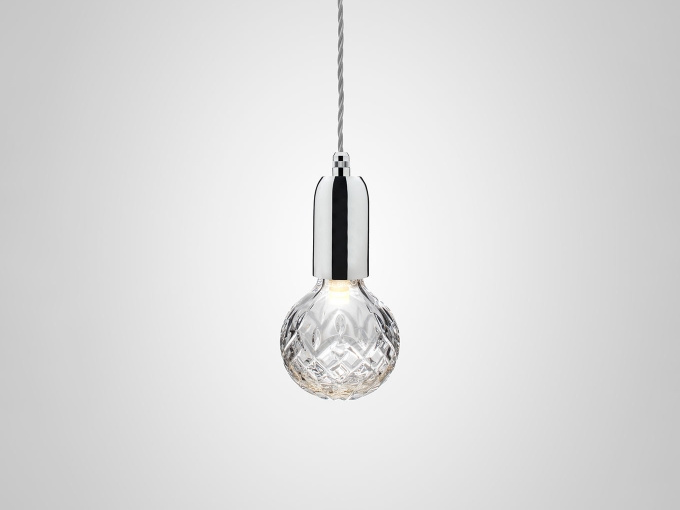 Підвісна лампа   Clear Crystal Bulb Chrome
