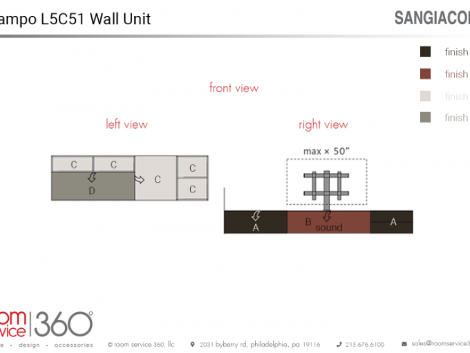 Настінний блок Lampo L5C51
