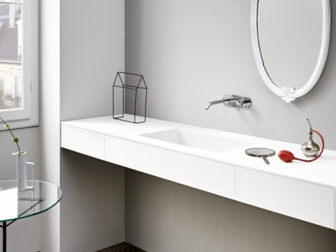 Тумба с умывальником Corian con cassetti