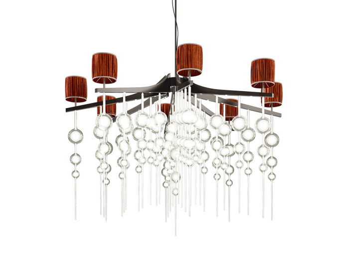 Люстра Lampadario con paralumi