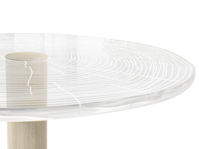 Стол-пьедестал Plexiwood