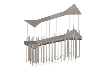 Люстра Lampadario vetro soffiato sagomato