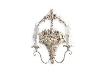 Настенный светильник 2 Lights Sconce With Flowers Basket