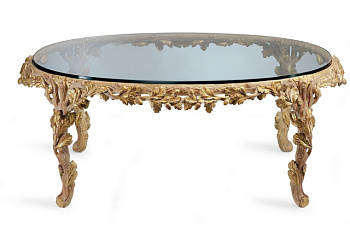 Стол Oval Coffee Table With Oak Leaves