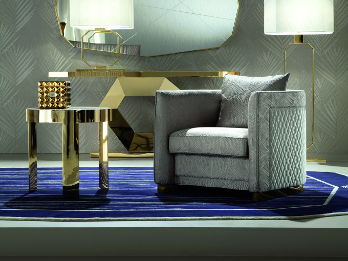 Журнальный столик Round Metal End Table