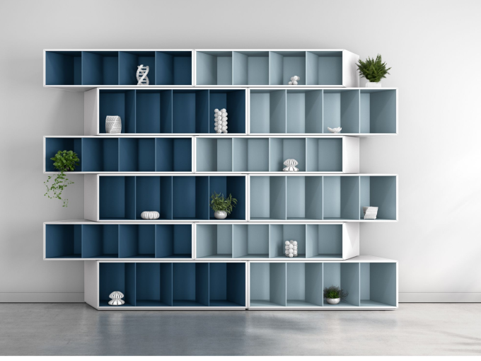 Книжный шкаф Trinta BLUE