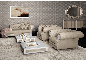 Кресло CHEST NOUVEAU 123 NABUK RHOMBUS DESIRE