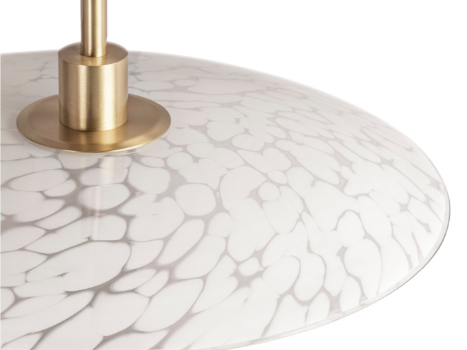 Потолочный светильник Cosmo White & Satin Brass Pendant