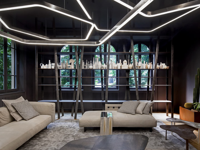 Потолочный светильник Light ring horizontal polygonal