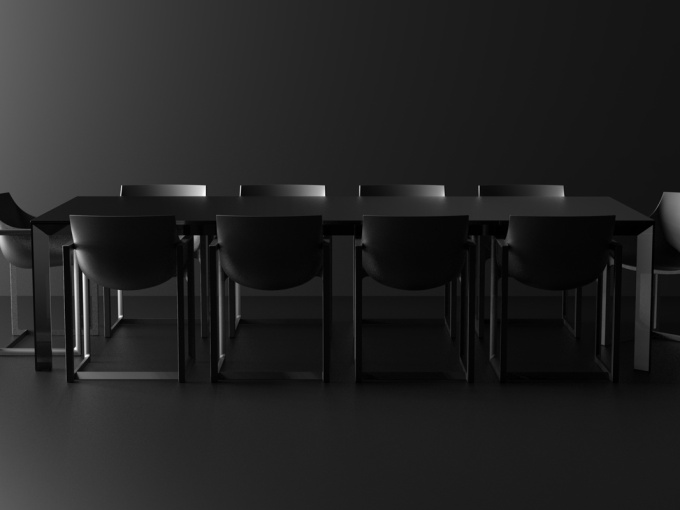 Стол Frame aluminium table 250x100x74