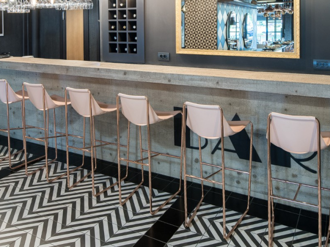 Барный стул Apelle H75 M CU 