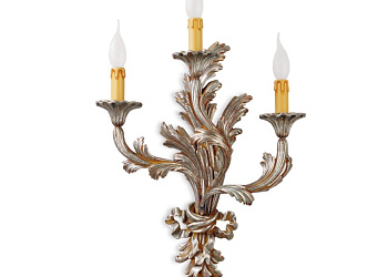 Настенный светильник 3 Lights SconceE Leaves And Ribbon