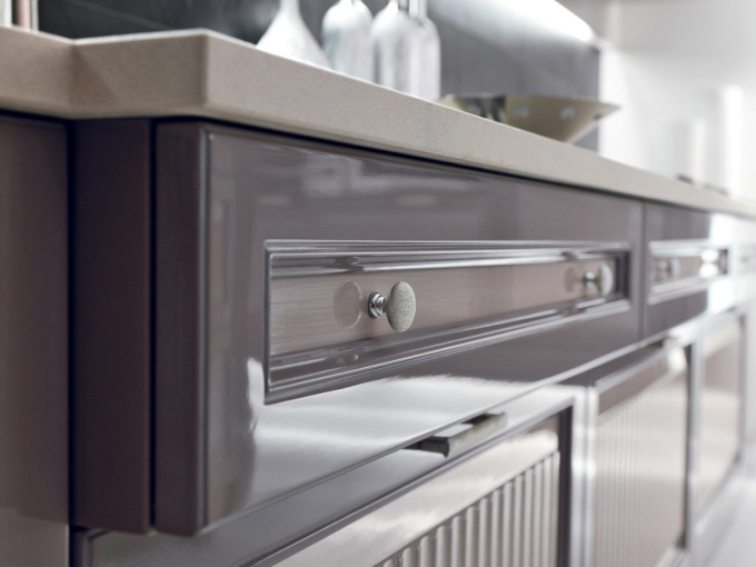 Кухня Convivio Contemporaneo gray glossy