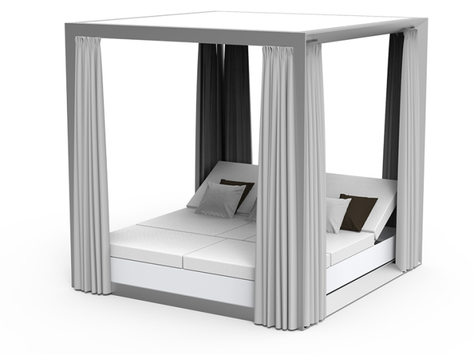 Навес Vela canopy with curtains + daybed