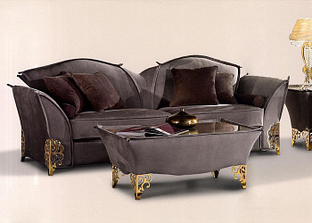 Диван Las Vegas  nabuk/leather